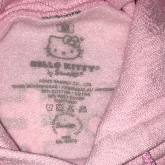 Pink unisex Hello Kitty Hoodie - Picture 8 of 8